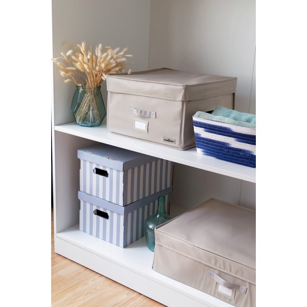 Scatole di cartone con coperchio in set da 2 pezzi Stripes - Compactor-image-1
