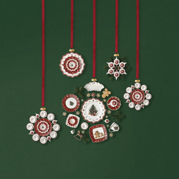 Piatto natalizio in porcellana bianca e rossa, ø 33 cm Toy's Delight - Villeroy&Boch-image-3