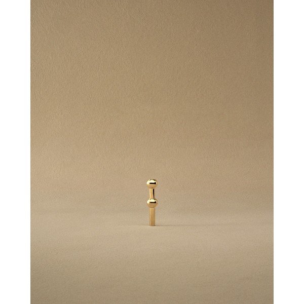 Vaso color ottone in metallo (altezza totale 10 cm) Nagel – STOFF Nagel-image-4