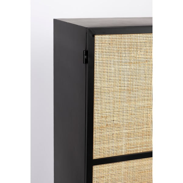 Mobile in rattan nero 70x145 cm Guuji - White Label-image-3