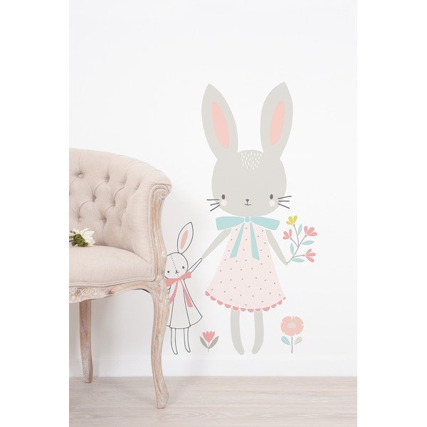 Adesivo per bambini 58x90 cm Little Miss Rabbit - Lilipinso-image-1