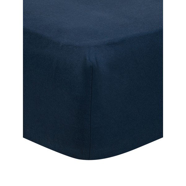 Lenzuolo di flanella blu Port Maine , 180 x 200 cm Erica - Westwing Collection