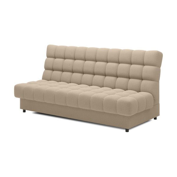 Divano beige allungabile/con contenitore e rivestimento in bouclé 197 cm Clareta – ELTAP-image-2