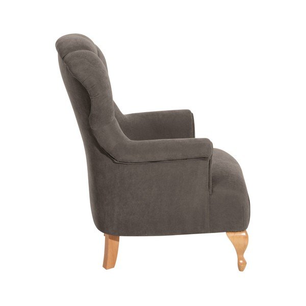 Poltrona grigio-marrone Camilla Velor - Max Winzer-image-2