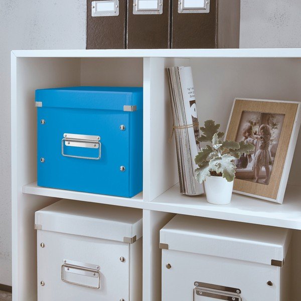 Scatola di cartone blu con coperchio Click&Store - Leitz-image-1
