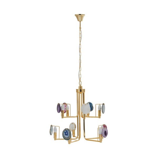 Lampadario dorato in metallo Glamour – Premier Housewares