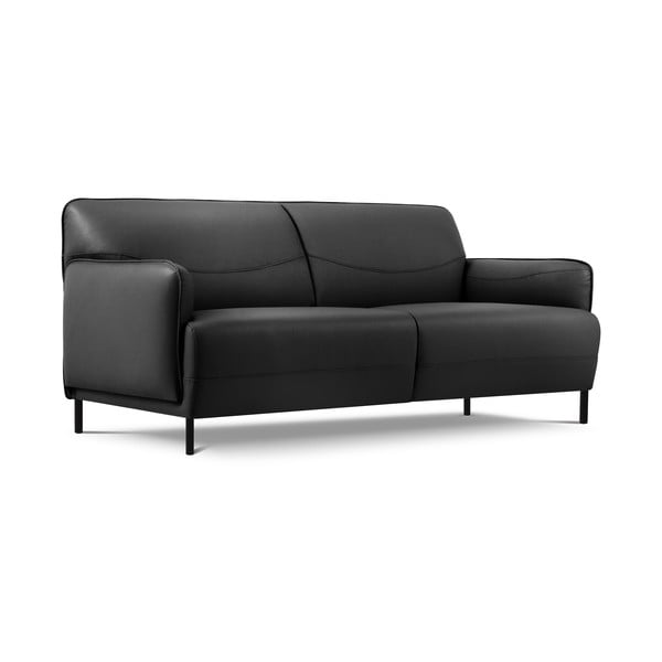 Divano in pelle grigio scuro , 175 x 90 cm Neso - Windsor & Co Sofas-image-2