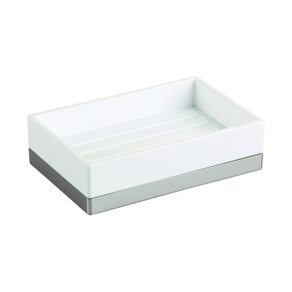 Portasapone bianco, 13 x 8 cm Clarity - iDesign