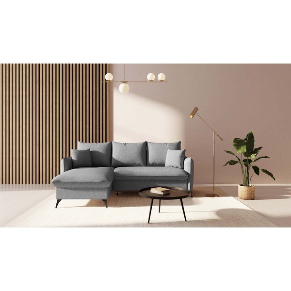 Divano letto angolare grigio scuro (angolo sinistro) Lilio - MESONICA-image-1