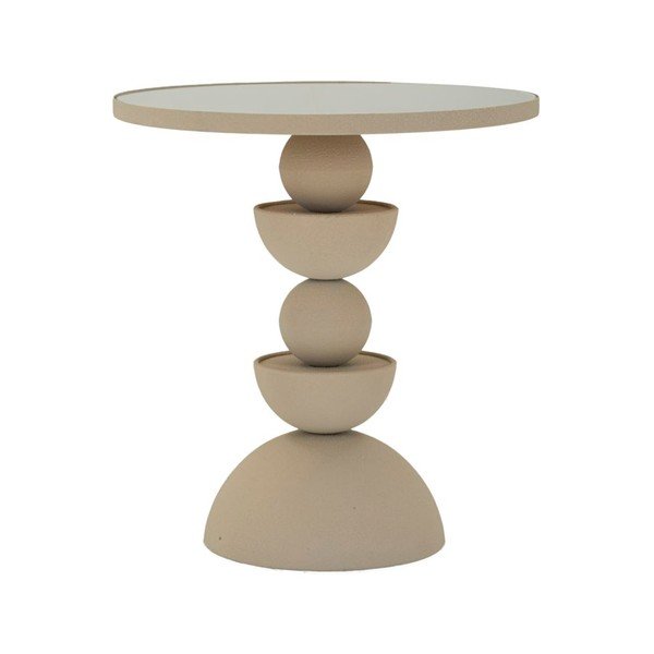 Tavolino rotondo con piano in vetro ø 40,5 cm Dune – Mauro Ferretti