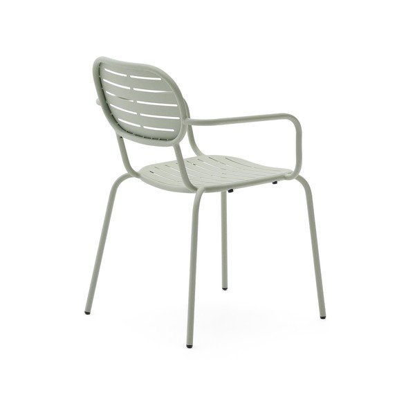 Sedia da giardino in metallo color menta Brai - Kave Home-image-4
