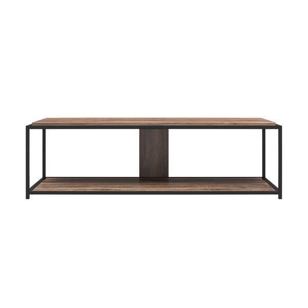 Tavolo TV nero in rovere 152x45 cm Quincy - Støraa