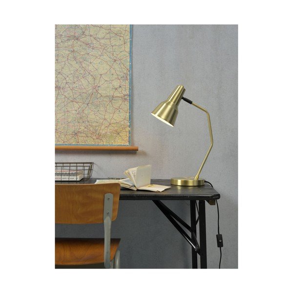 Lampada da tavolo con paralume in metallo color oro (altezza 44 cm) Valencia - it's about RoMi-image-2