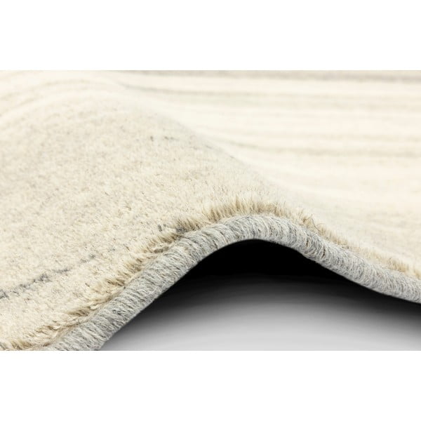 Tappeto in lana crema 133x180 cm Haze - Agnella-image-2