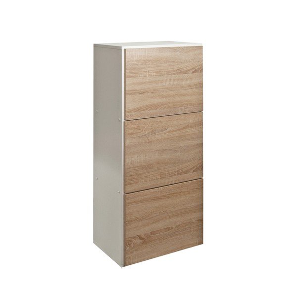 Scarpiera marrone con corpo bianco Bamboo - Symbiosis-image-4