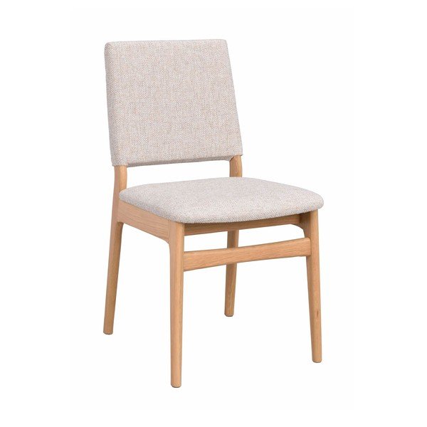 Sedia da pranzo color crema/di colore naturale in rovere massiccio Medford – Rowico