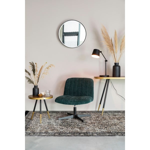 Lampada da tavolo nera con paralume in metallo (altezza 60 cm) Hajo - White Label-image-3