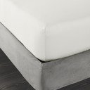 Lenzuolo con angoli avorio in raso di cotone 90x190 cm Cotton Sateen – Bianca