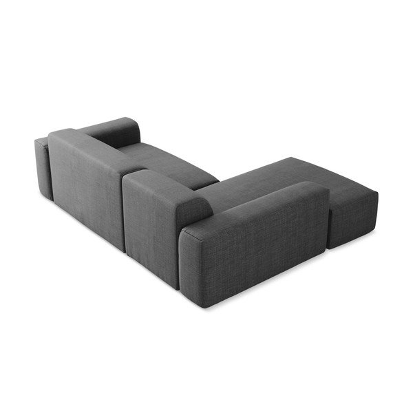 Divano angolare grigio (con penisola a sinistra/con chaise lounge) Keli – Makamii-image-4