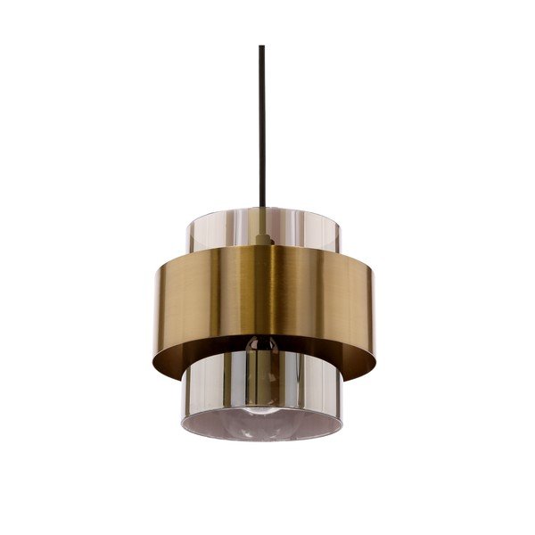 Lampadario nero con paralume in vetro ø 18 cm Spiega – Candellux Lighting-image-3