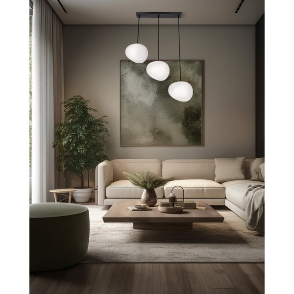 Lampadario bianco e nero Stones – Candellux Lighting-image-2