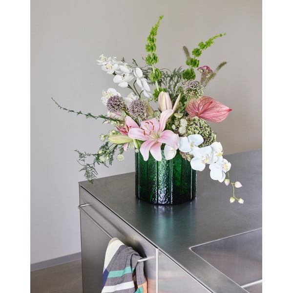 Vaso in vetro verde fatto a mano Emerald - Hübsch-image-1