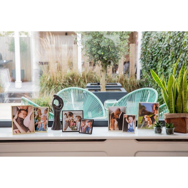 Cornice da appoggio/parete in metallo color argento 10,5x16 cm Sweet Memory - Zilverstad-image-1