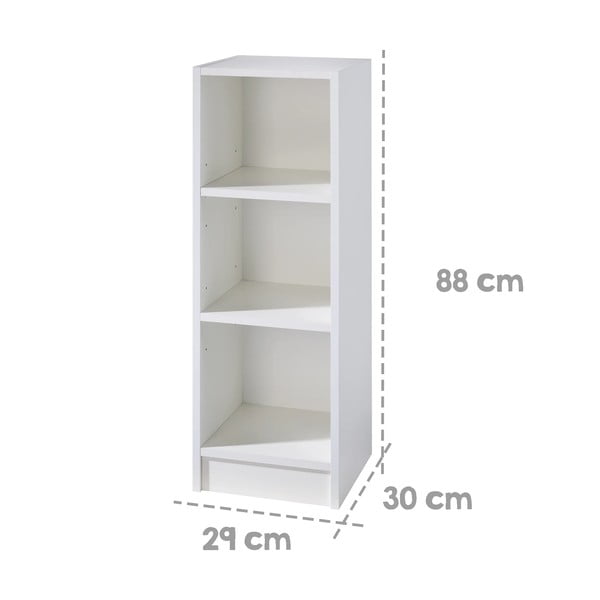 Libreria per bambini bianca 29x88 cm Maren - Roba-image-3