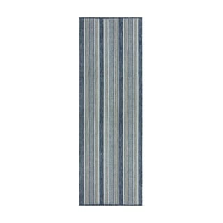 Tappeto da interno e esterno color foglia di tè 80x230 cm Roma Stripe – Flair Rugs