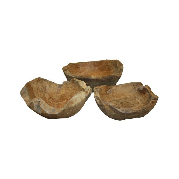 Fruttiera in teak non trattato Mara, ⌀ 20 cm - HSM collection-image-4