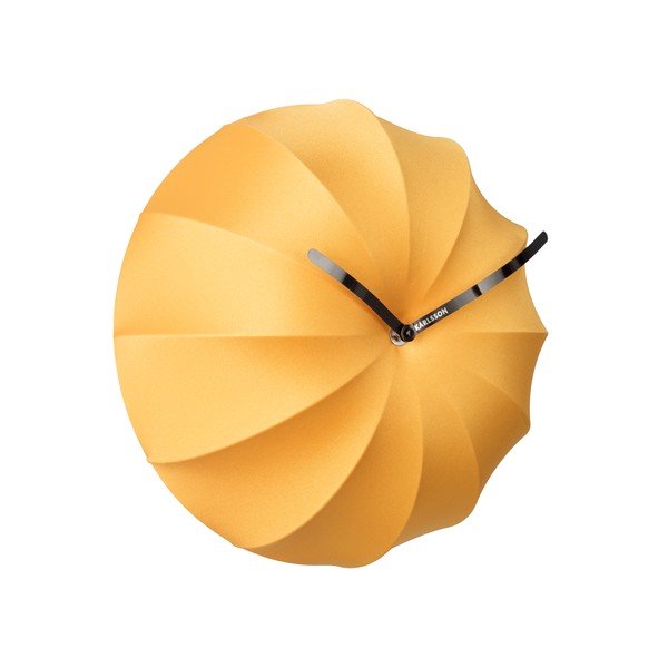 Orologio da parete giallo , ø 40 cm Stretch - Karlsson-image-2