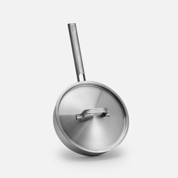 Padella in acciaio inox con coperchio ø 24 cm Lucca 4.0 – FABINI-image-1