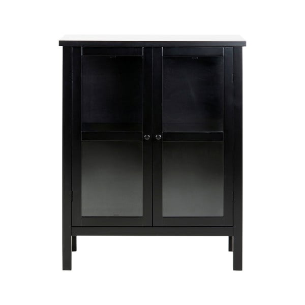 Vetrina nera a 2 ante , altezza 99,5 cm Eton - Actona