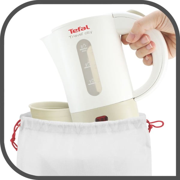 Bollitore bianco 500 ml Travel'City KO120130 - Tefal-image-2