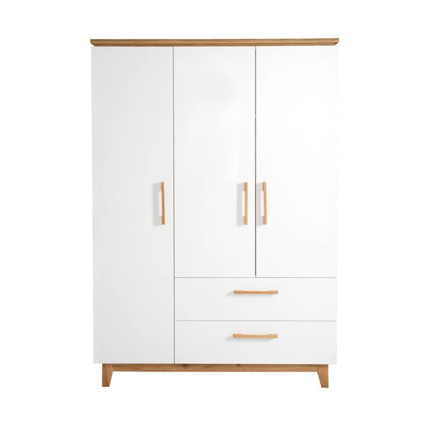 Armadio per bambini bianco in rovere 135x200 cm Finn - Roba-image-2