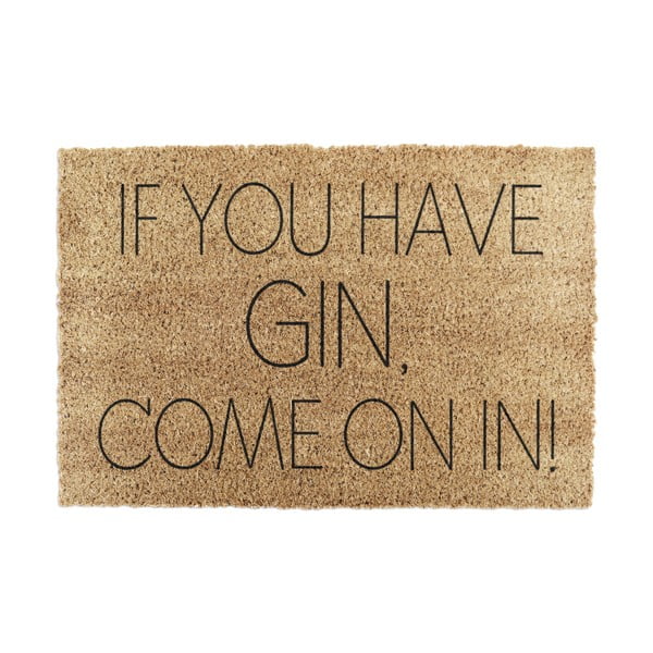 Zerbino in cocco 40x60 cm If You Have Gin - Artsy Doormats