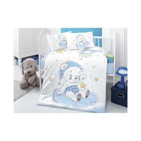 Set di lenzuola in cotone per neonati con lenzuolo Night Bear, 100 x 150 cm - Unknown