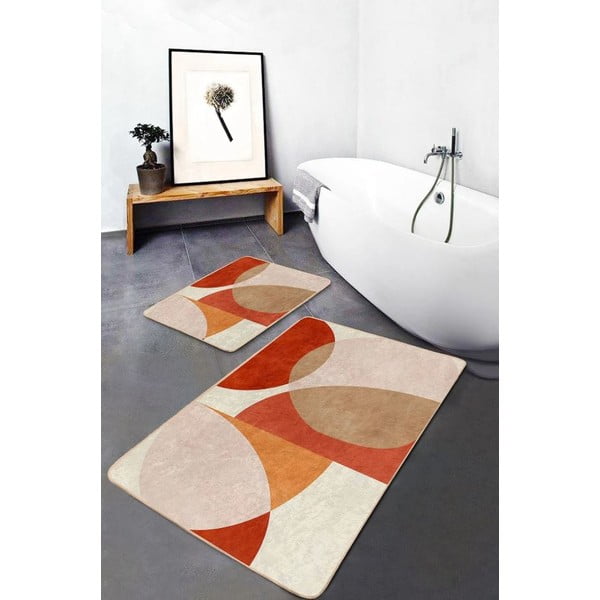 Set di tappetini per il bagno in velluto 2 pz 60x100 cm – Mila Home-image-1