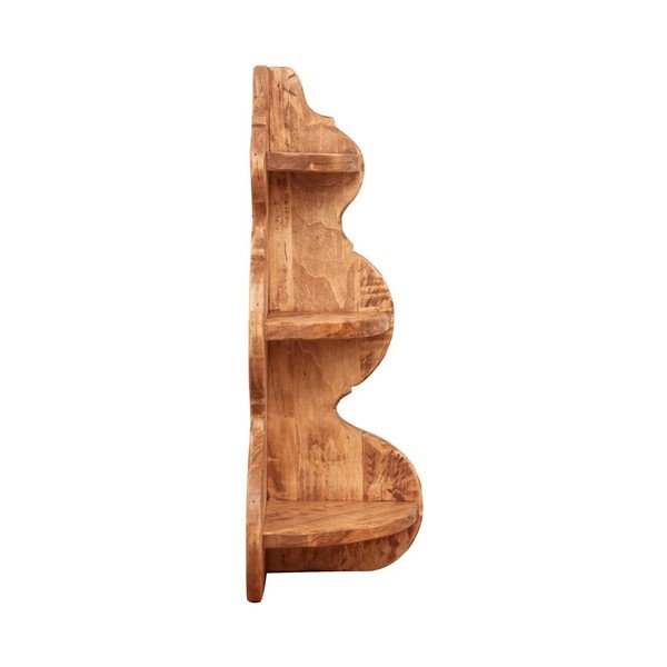 Sada 2 dřevěných poliček Biscottini Simple-image-1
