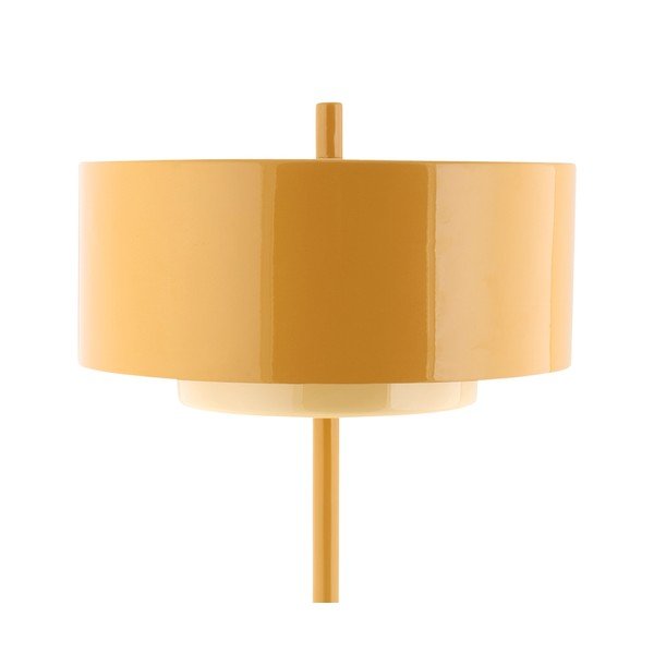 Lampada da tavolo giallo ocra in metallo (altezza totale 50 cm) Grato Anillo – Leitmotiv-image-2