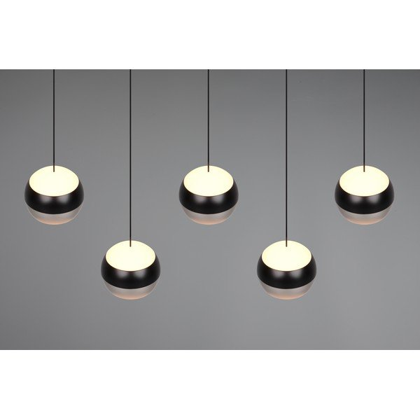Lampadario LED nero e argentato Orbit – Trio Select-image-1