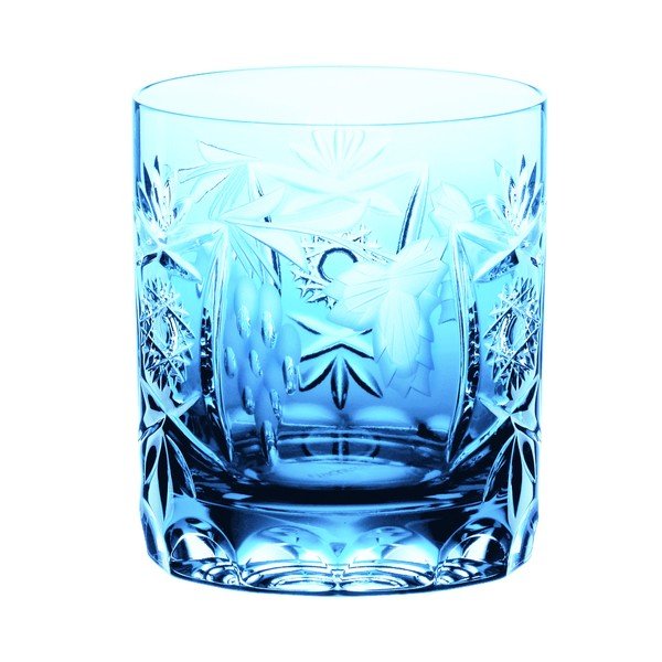 Bicchiere per whisky in cristallo turchese Traube Whisky Tumbler Aquamarine, 250 ml - Nachtmann