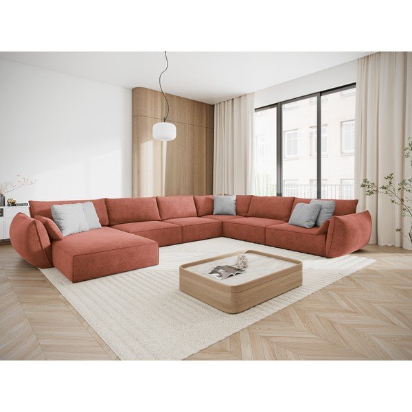 Divano angolare rosso (angolo destro) Vanda - Mazzini Sofas-image-1