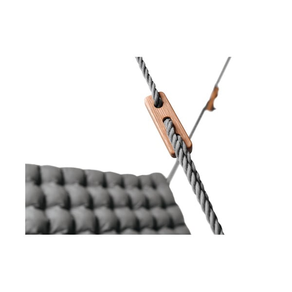 Dondolo massaggiante da esterno a due posti sospeso grigio scuro Vikos - Linda Vrňáková-image-2