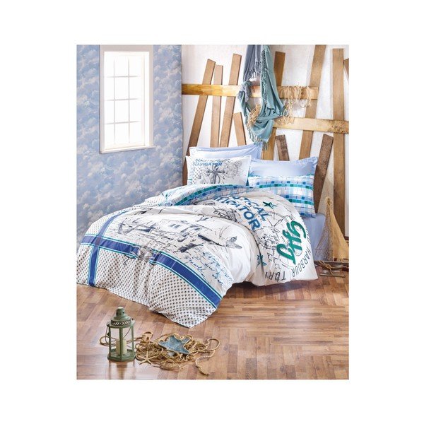 Materro Kerso in cotone, lenzuola singole con lenzuolo, 160 x 220 cm - Mijolnir