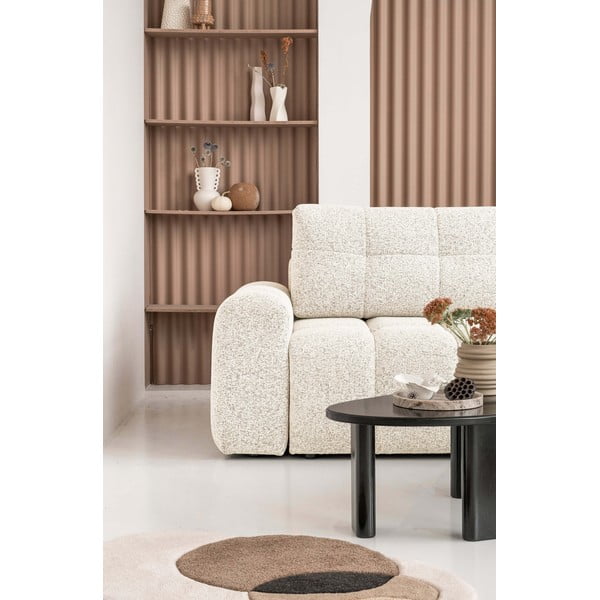 Divano angolare componibile color crema allungabile/con contenitore (con penisola a destra) Lulu – Miuform-image-4