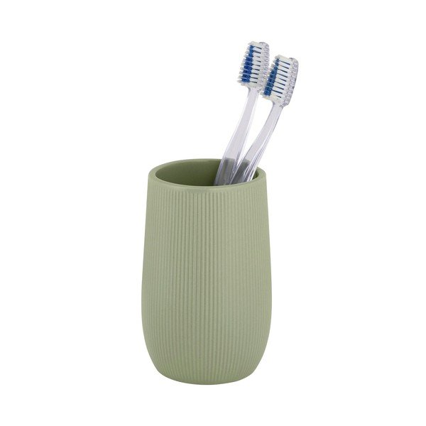 Portaspazzolino verde in ceramica Fablo – Wenko