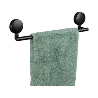 Portasciugamani a parete Static-Loc® nero, larghezza 40 cm Pavia - Wenko