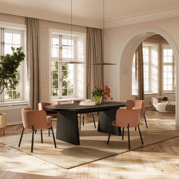 Tavolo da pranzo con effetto frassino 100x200 cm Blair – MOME-image-1