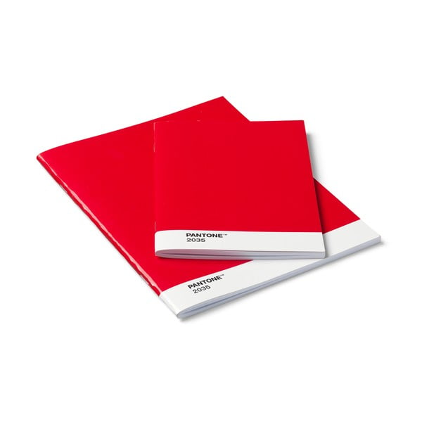 Set di 2 quaderni rossi - Pantone